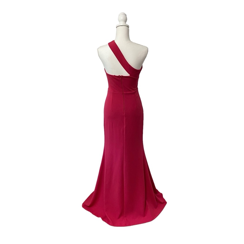 Lulu's Remarkable Presence One-Shoulder Maxi Dress‎ Magenta Purple Pink Small - Picture 2 of 9